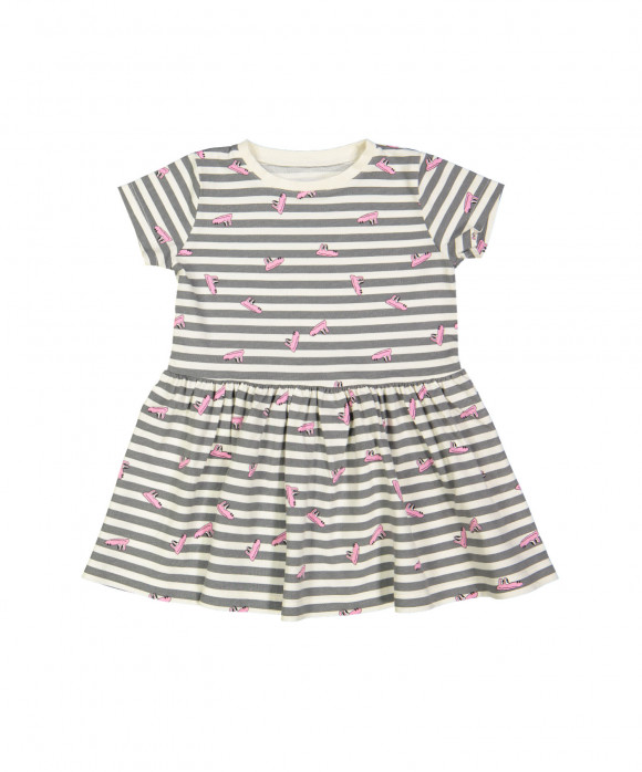 dress rayure croco allover