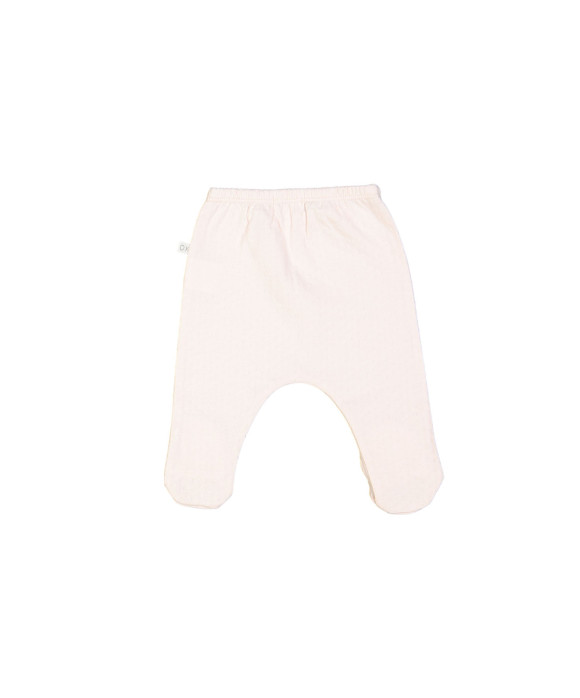 Pantalon pieds ajour rose clair