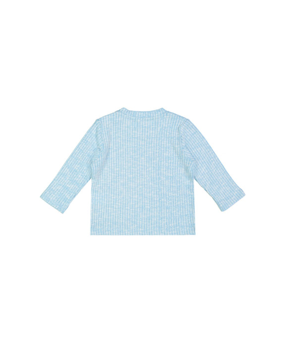 t-shirt mini côte turquoise