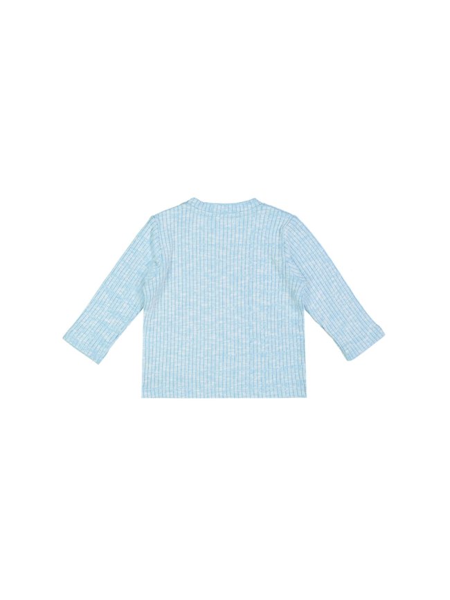 t-shirt mini côte turquoise