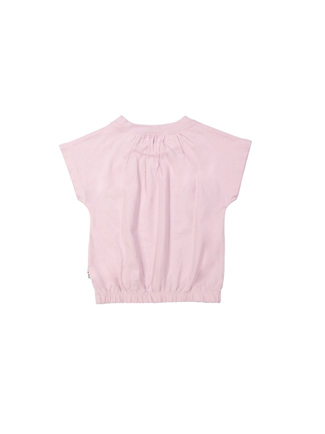 T-shirt froncé violet