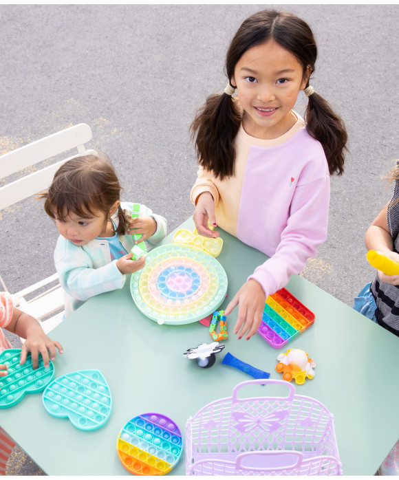 pull manches papillon bleu écru