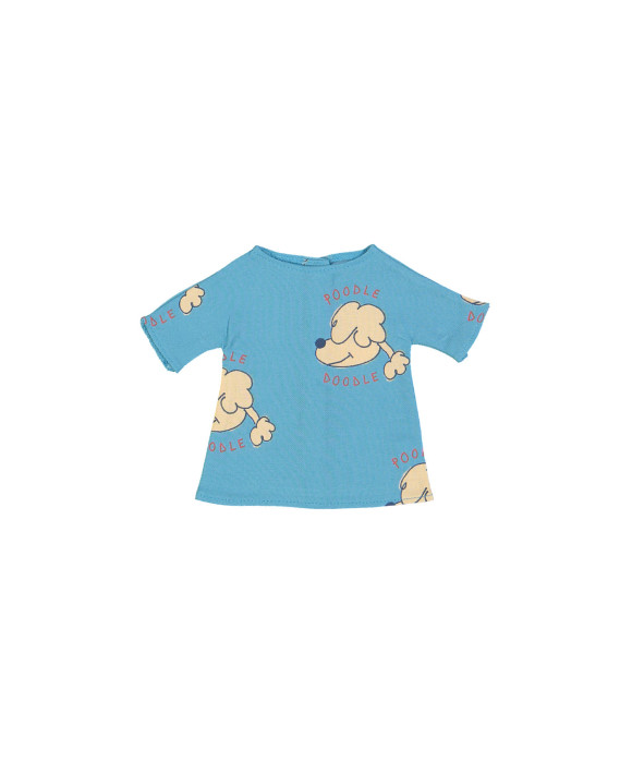 robe de poupée poodle bleu one size