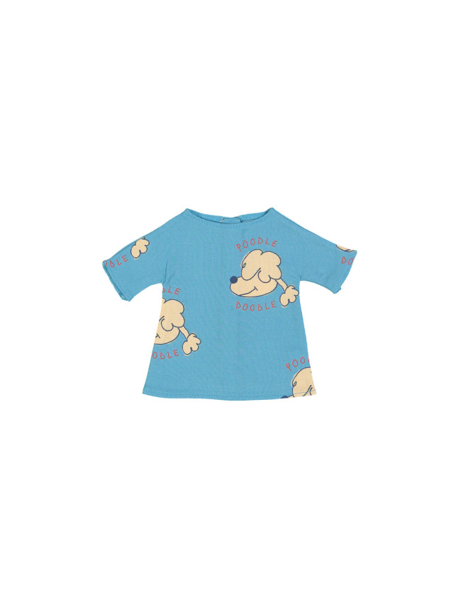 robe de poupée poodle bleu one size
