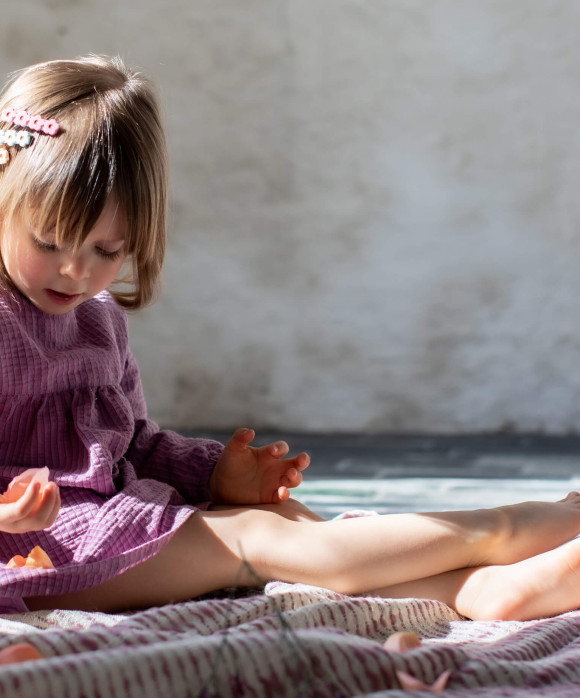 petite robe rayures rose