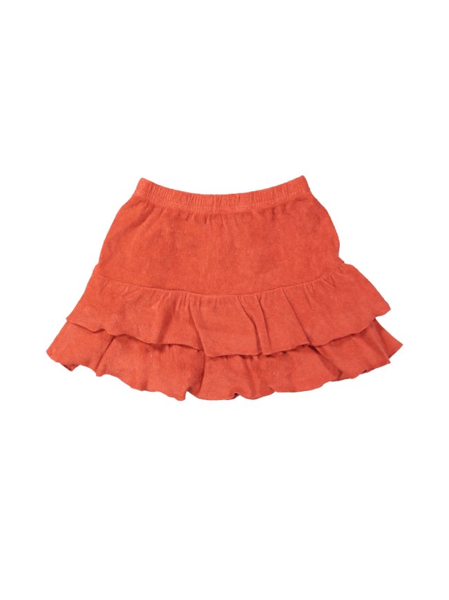 Jupe éponge rouge vif