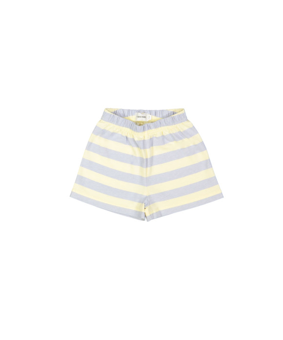 Short rayée bleu clair