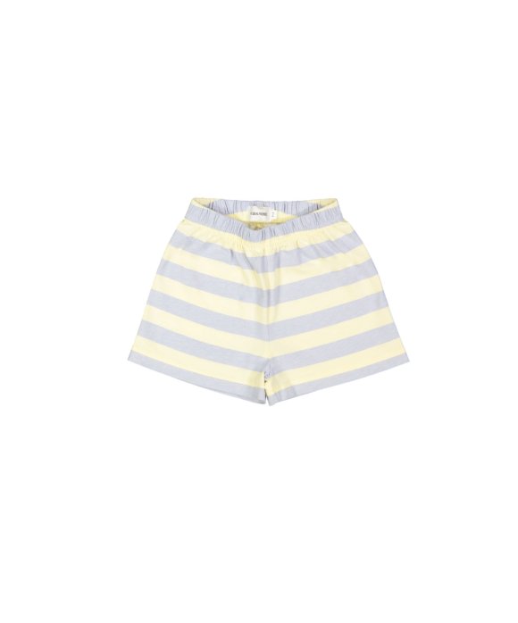 Short rayée bleu clair