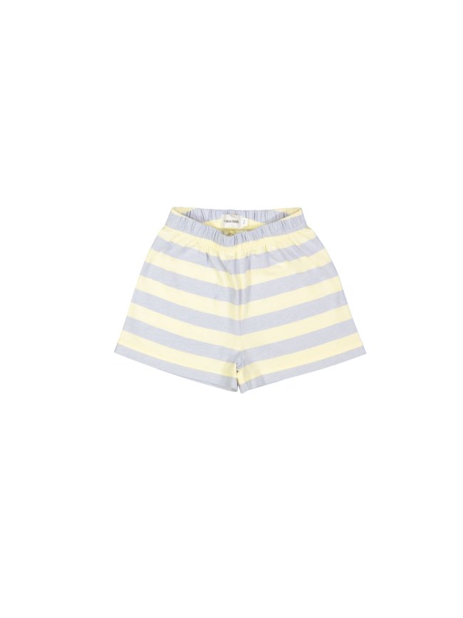 Short rayée bleu clair