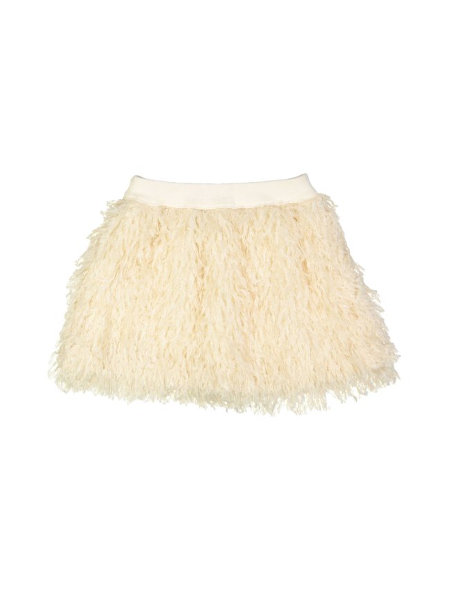 Jupe plume beige