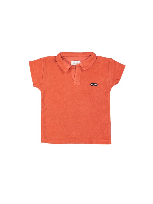 Polo éponge rouge vif