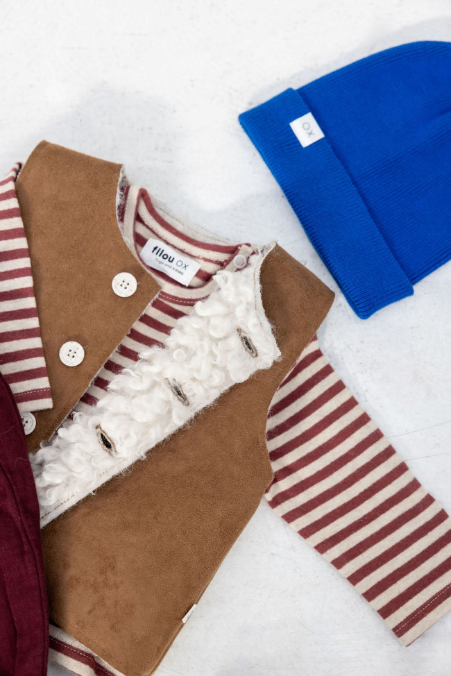 Bodywarmer mini marron clair