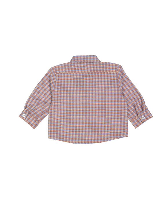 Chemise mini carreaux bordeaux