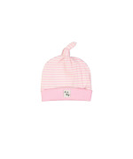 chapeau côtelé rayé rose vif