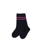 chaussettes rib bleu