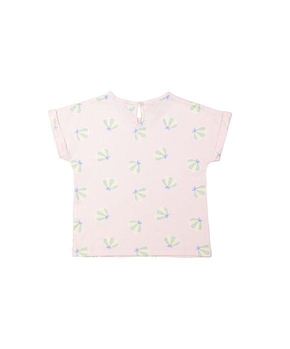 T-shirt coquilles lilas