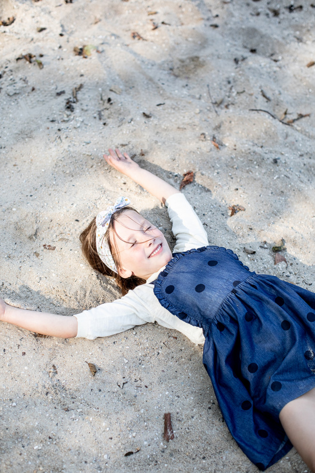 chausuble big dots chambray