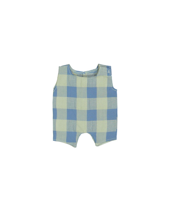 salopette de poupée diamant bleu