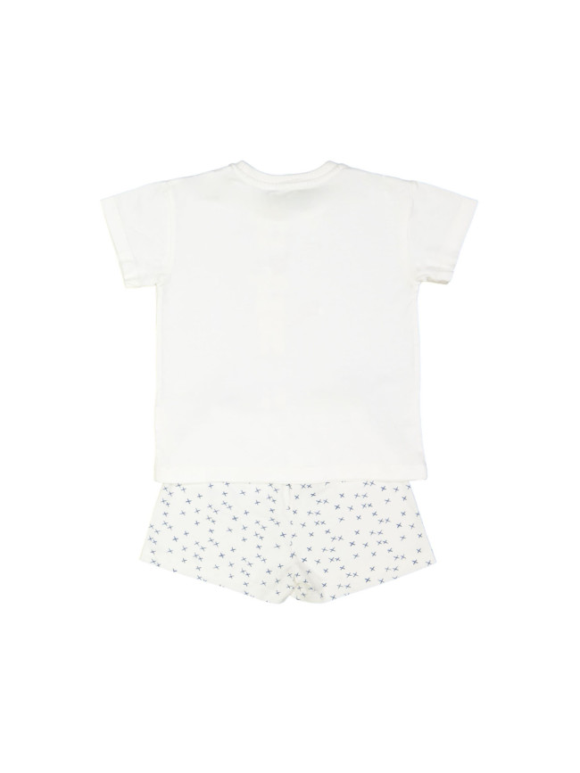 Pyjama brossage de dents écru