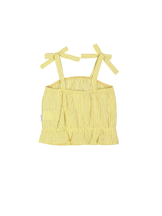 Top rayée jaune