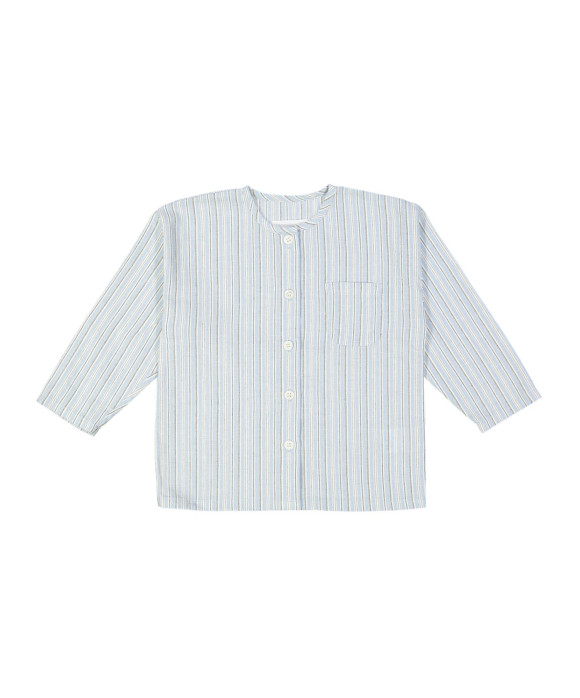 chemise rayée bleu clair