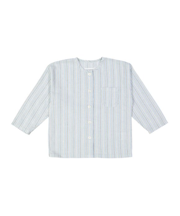 chemise rayée bleu clair