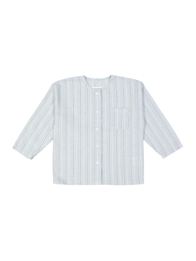 chemise rayée bleu clair