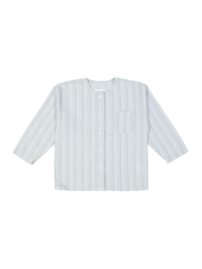 chemise rayée bleu clair