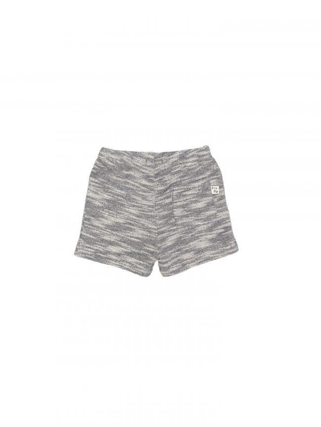 short mini moucheté bleu foncé