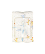 Enveloppe de couette avec taie d'oreiller écru