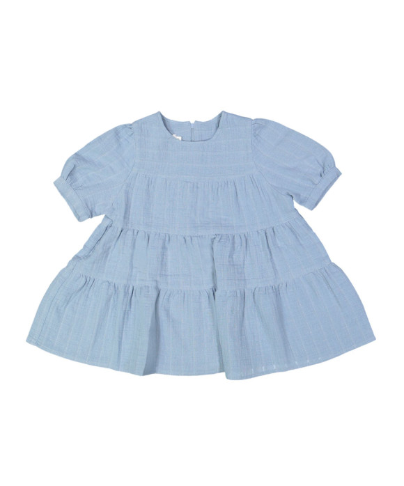 robe rayure lurex gris bleu