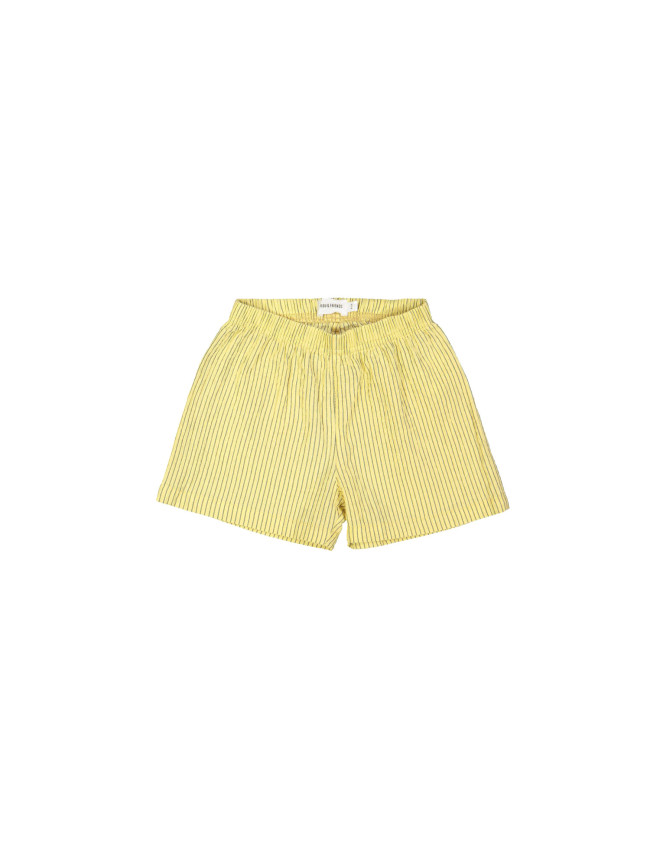 Short rayée jaune