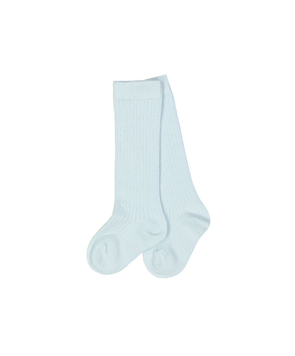 chaussettes uni bleu clair