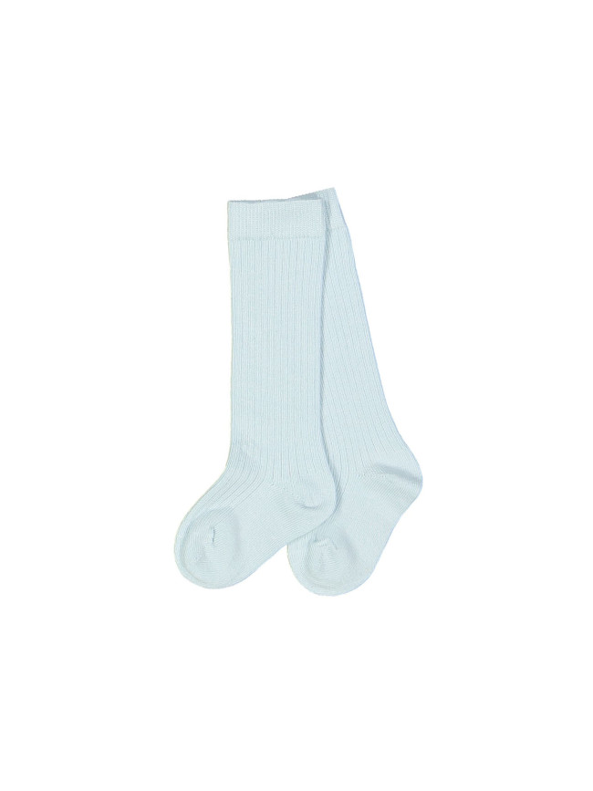 chaussettes uni bleu clair