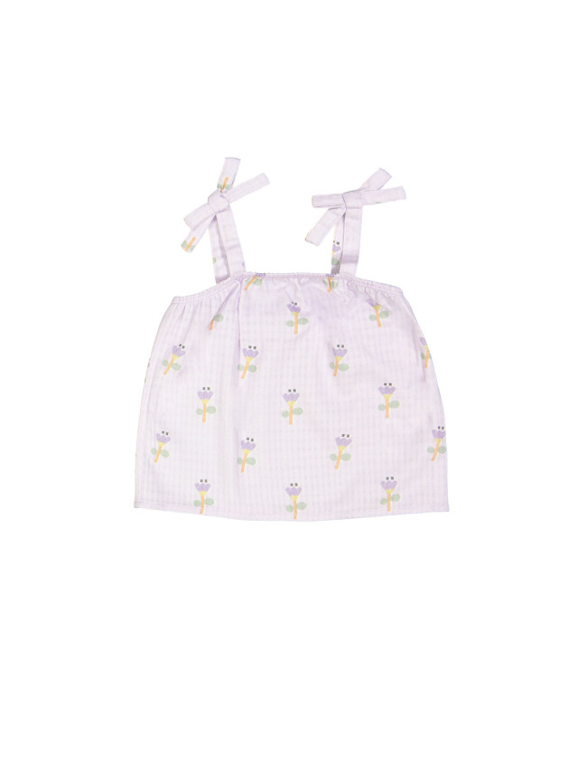 Top fleurs lilas