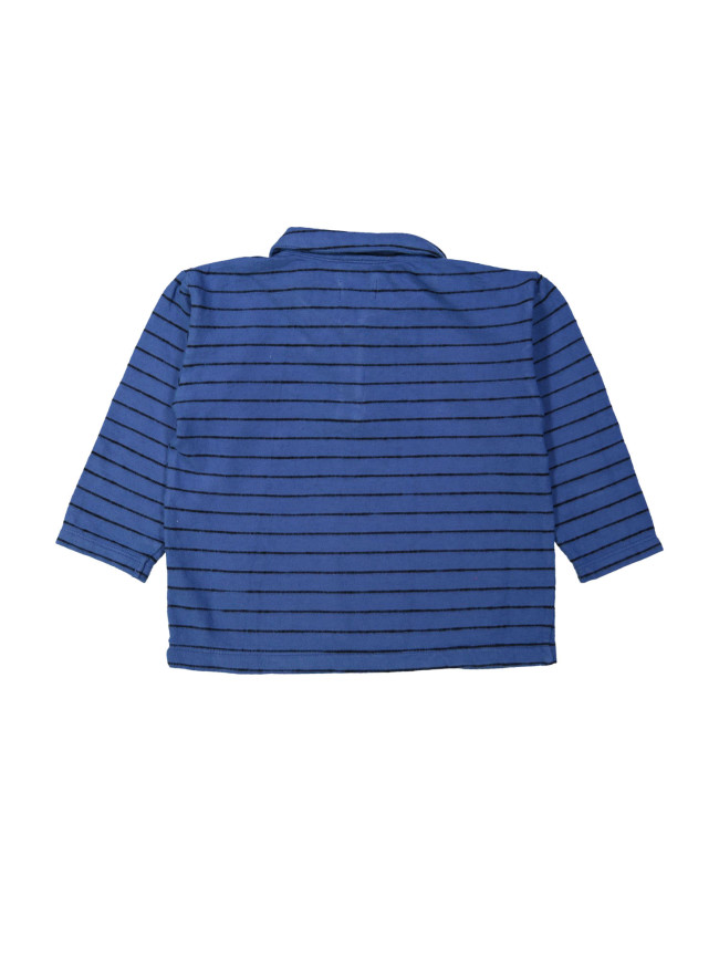 Polo rayé électrique bleu