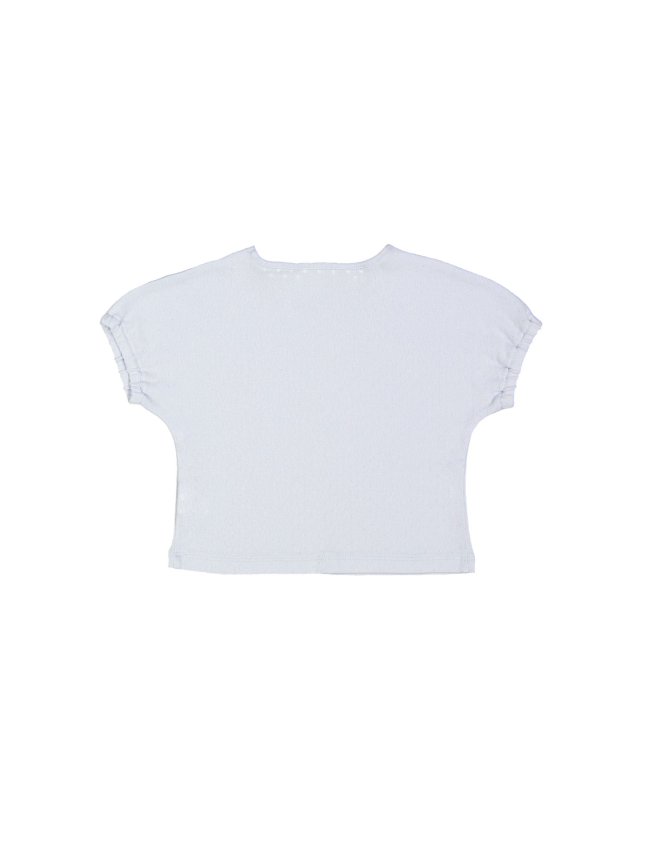 T-shirt ajour bleu clair