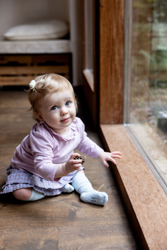 T-shirt volant violet