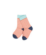 Chaussette rayée rouge