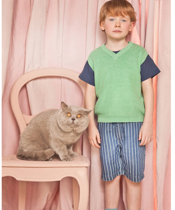 débardeur chiné vert