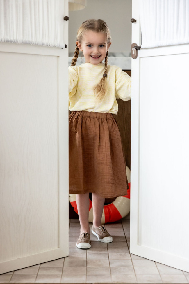 Sweater rayée jaune