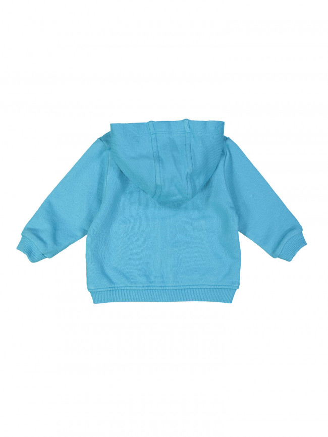 gilet capuche mini turquoise foncé