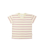 T-shirt rayé mauve