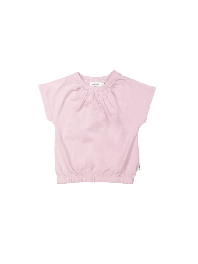 T-shirt froncé violet