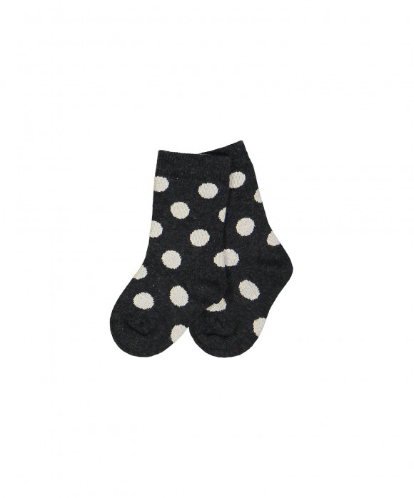 chaussettes dots gris foncé