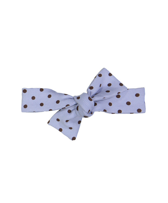 bandeau de cheveux dots bleu clair