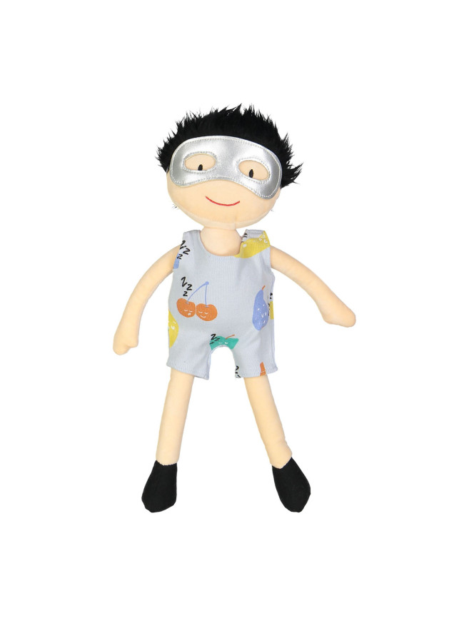 poupée salopette fruits dormante bleu clair one size