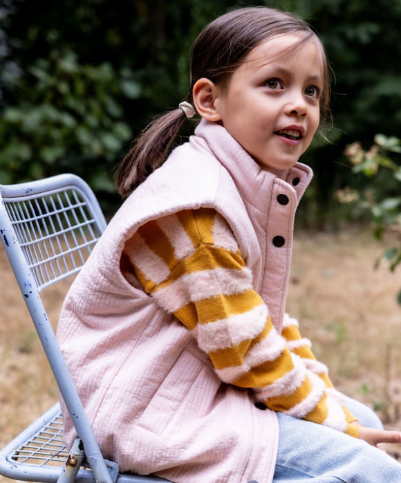 Bodywarmer vieux rose