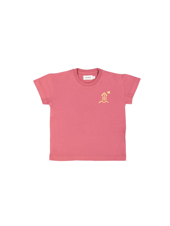 T-shirt bord de mer bordeaux