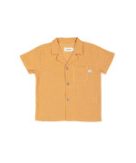 Chemise MC rayée orange